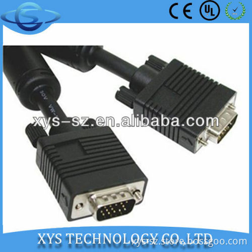 vga cable male to male with dual ferriter cores